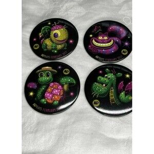 Disneyland Electrical Parade Annual Passholder Buttons Full Set of 4